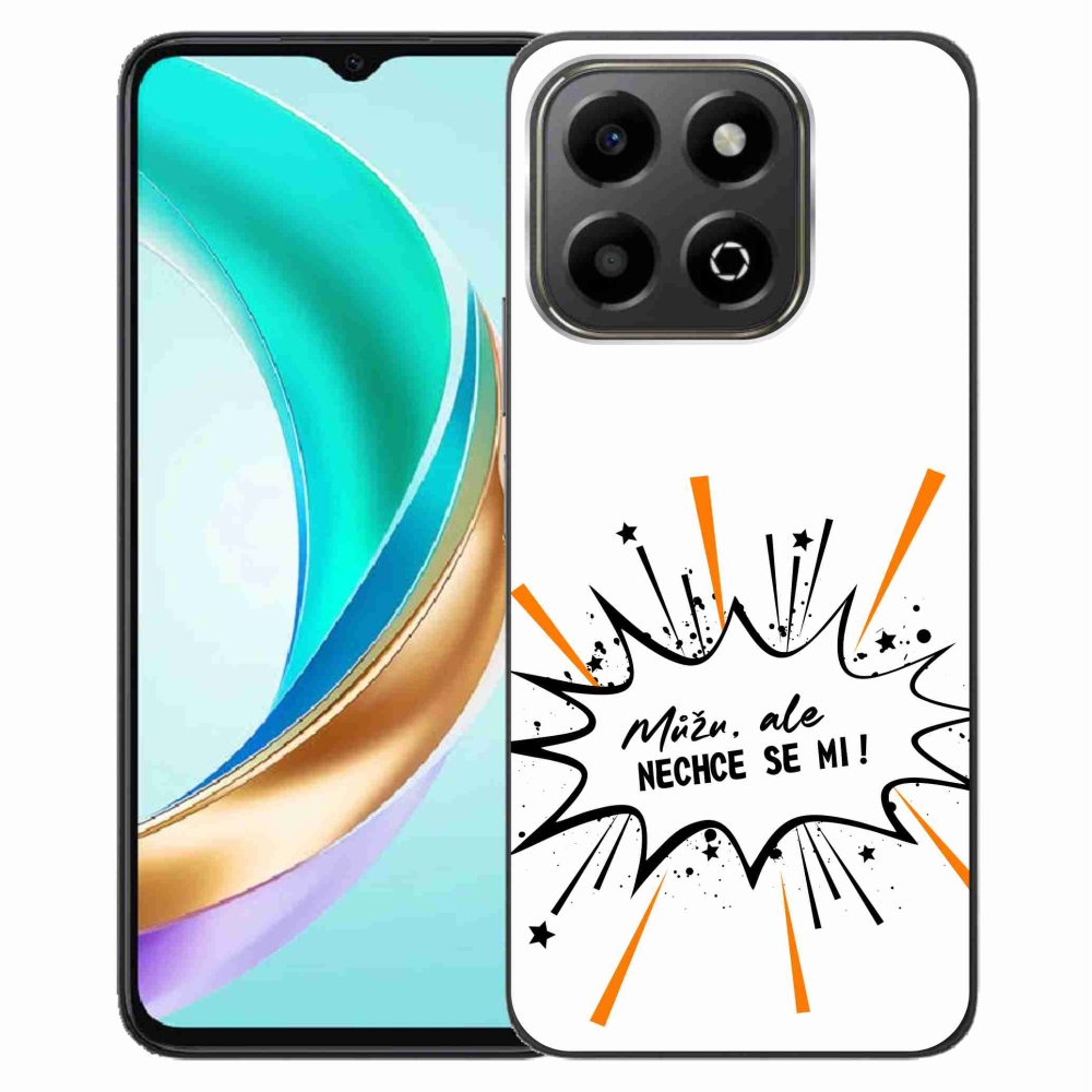 Gél borító mmCase a Honor X6b készülékhez - vicces szöveg 11 fehér háttér