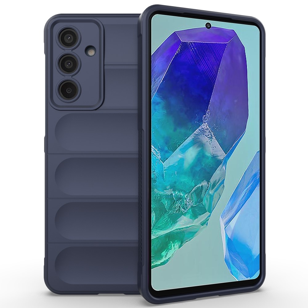 Rugg tartós zselés tok Samsung Galaxy M55 5G - sötétkék
