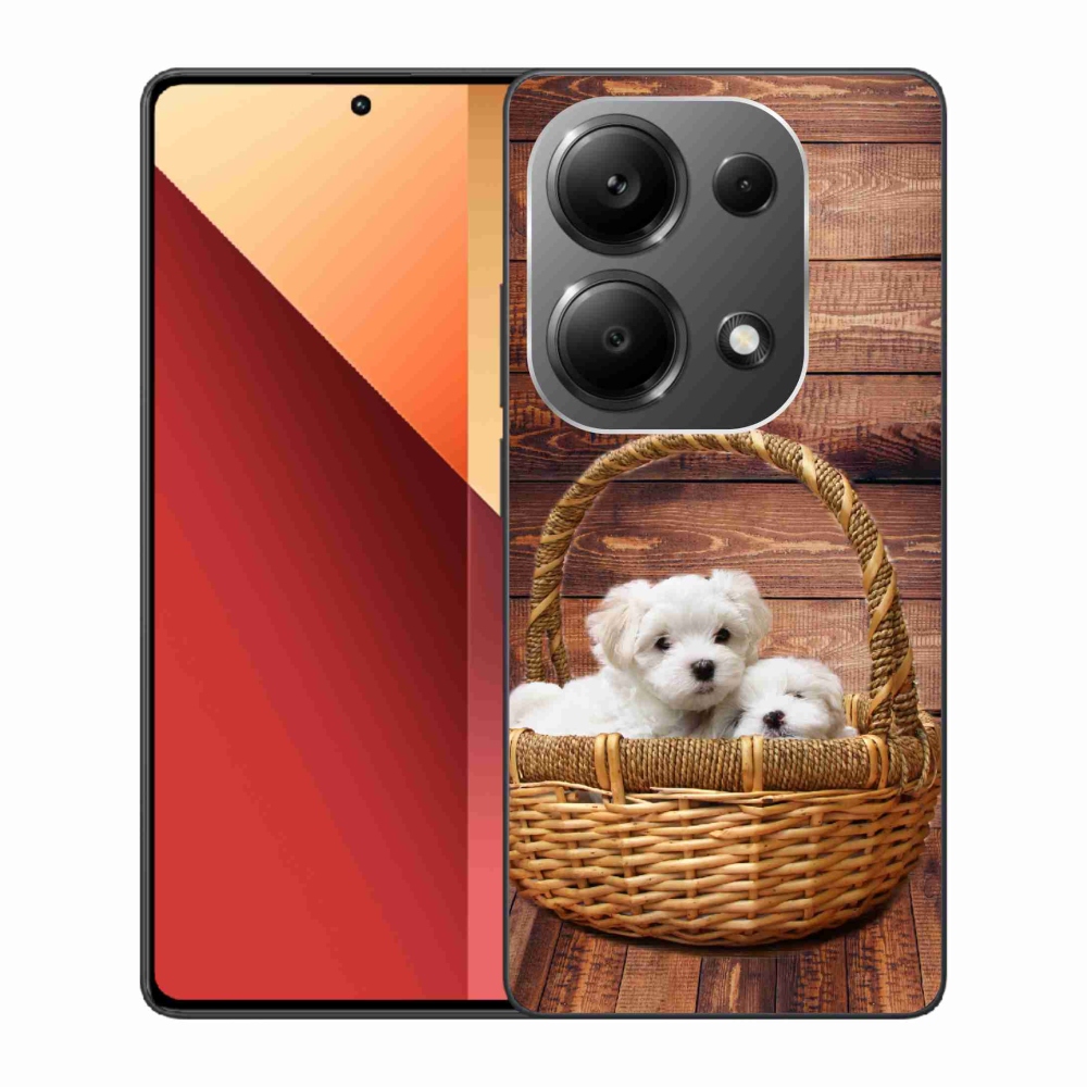 Gél borítás mmCase a Xiaomi Redmi Note 13 Pro 4G/Poco M6 Pro számára - kölyökkutyák