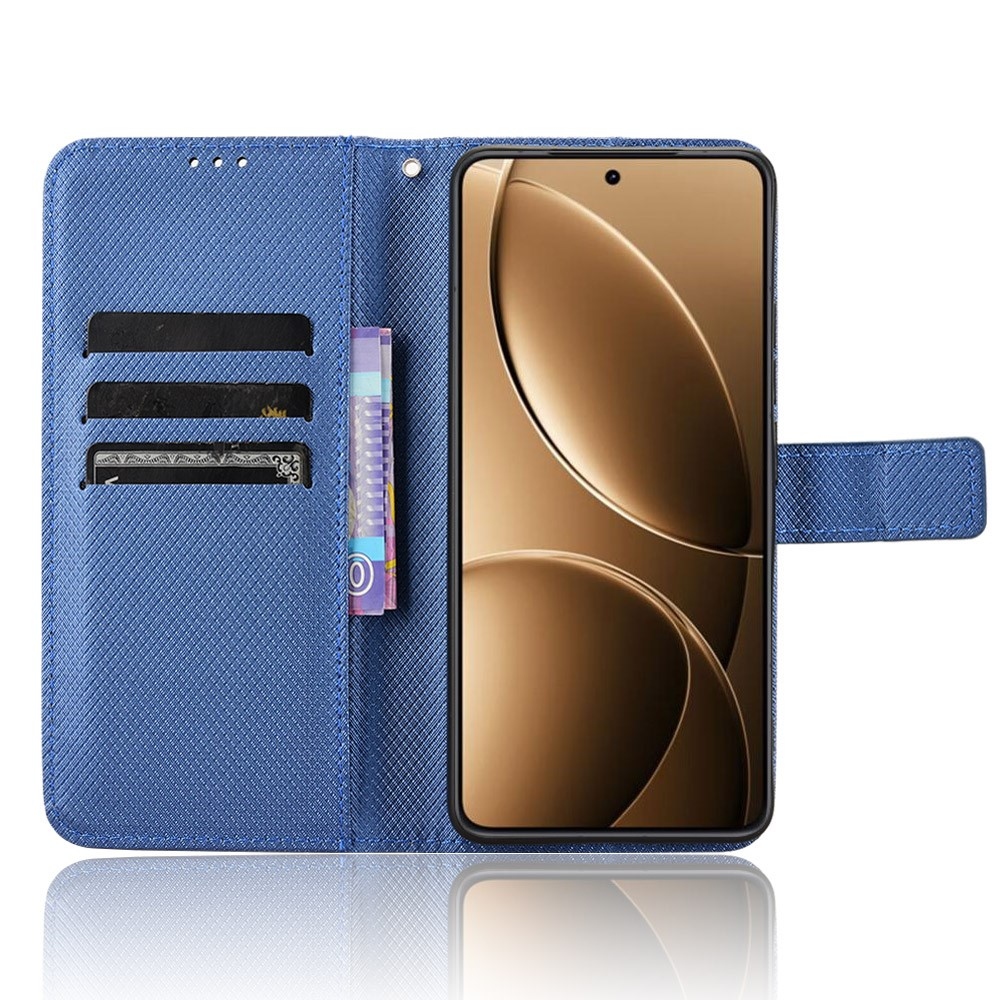 Gyémánt könyv tok Xiaomi Poco F7 Pro 5G/Poco F7 Ultra 5G - kék