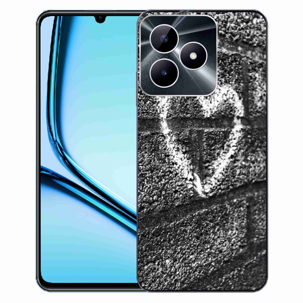 Zselés borítás mmCase a Realme Note 50 készülékhez - szív a falon