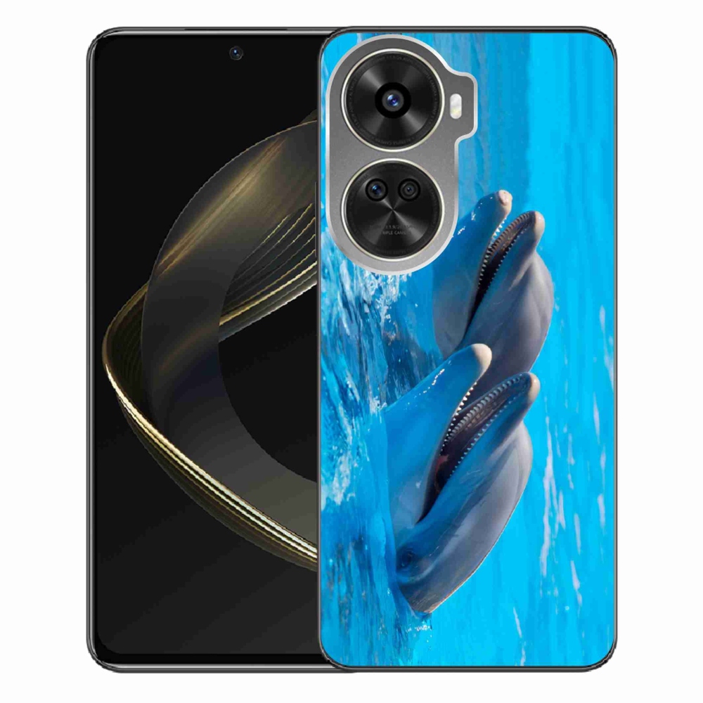 Gél borítás mmCase a Huawei Nova 12 SE számára - delfinek