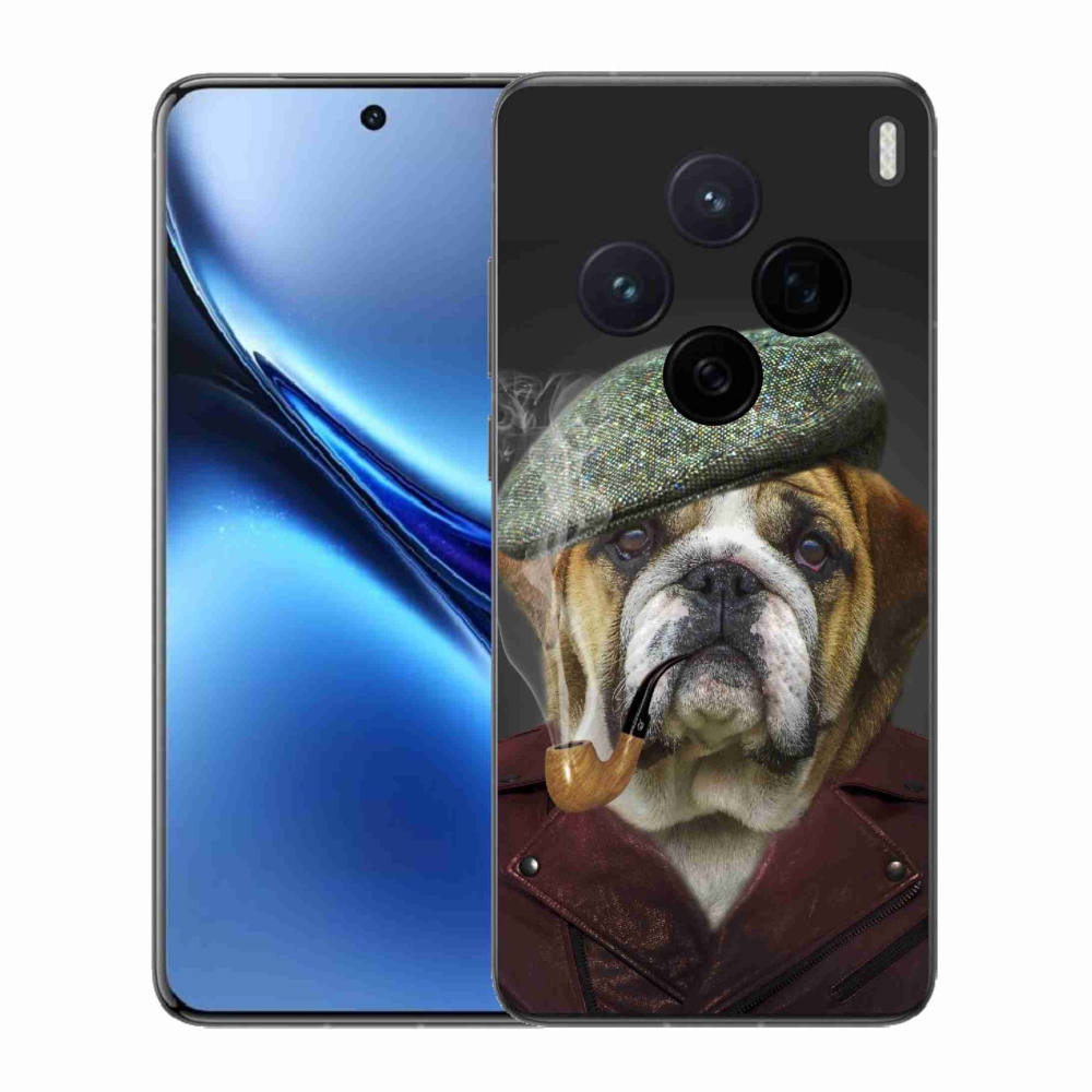 Zselés borítás mmCase a Vivo X200 5G-hez - kutya csővel