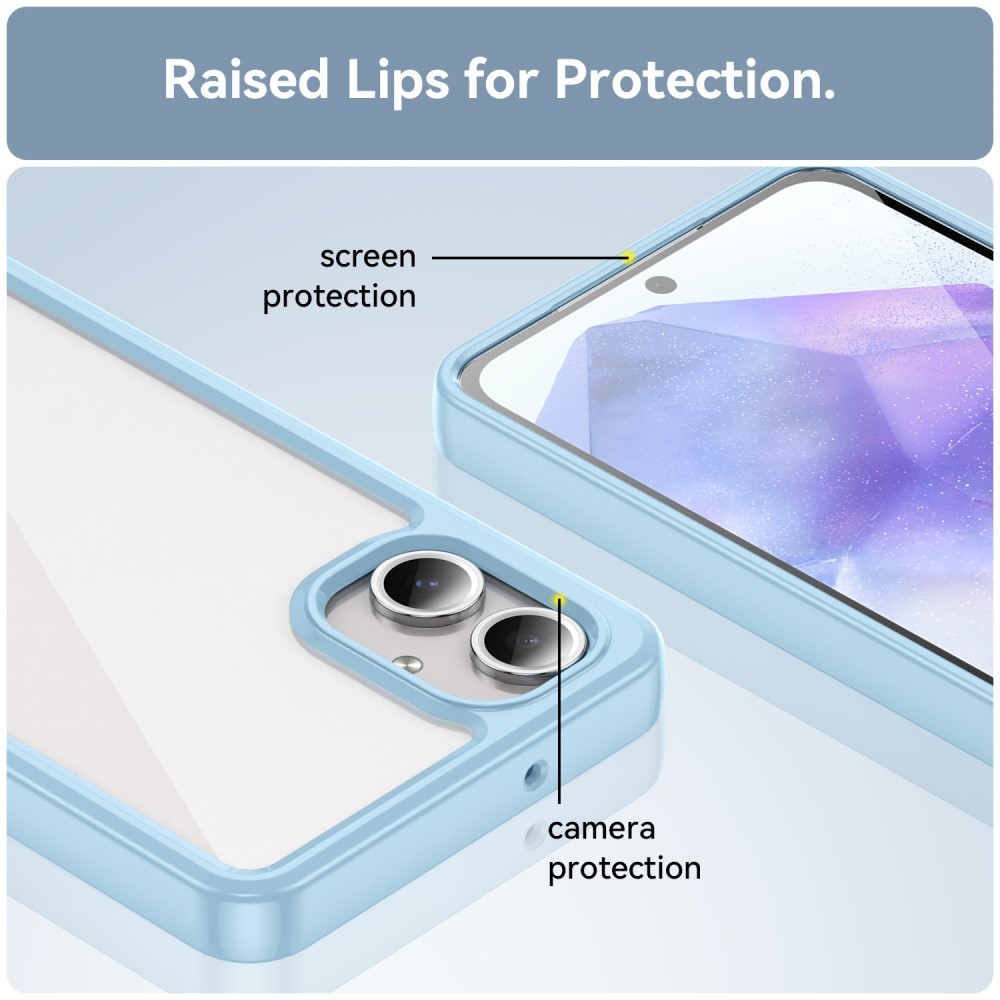 Gél tok fix hátlappal Samsung Galaxy A06 4G - kék