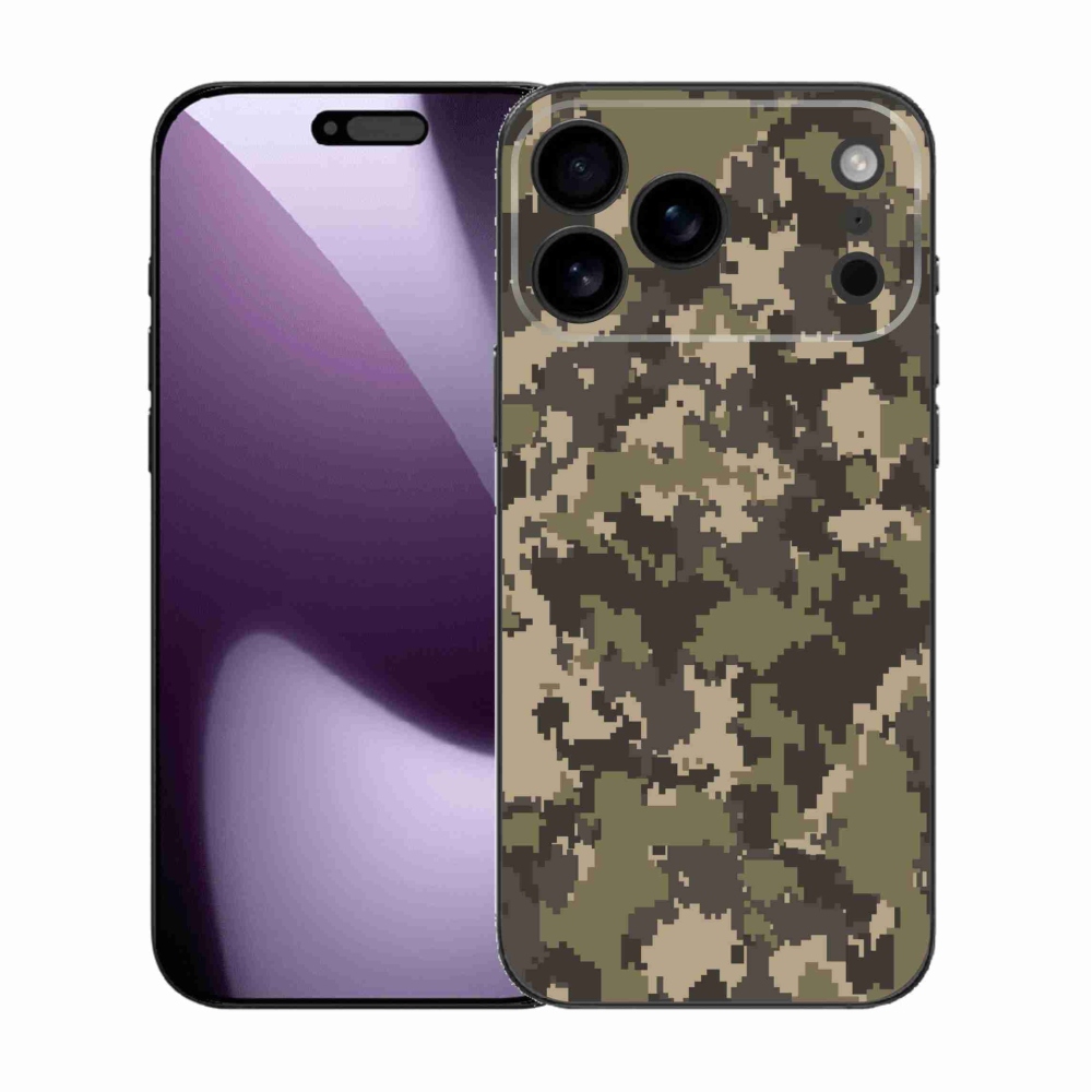 Zselés borítás mmCase iPhone 17 Pro Max készülékhez - terepszínű minta 12