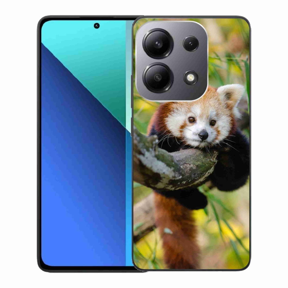 Gél borítás mmCase a Xiaomi Redmi Note 13-hoz - panda piros
