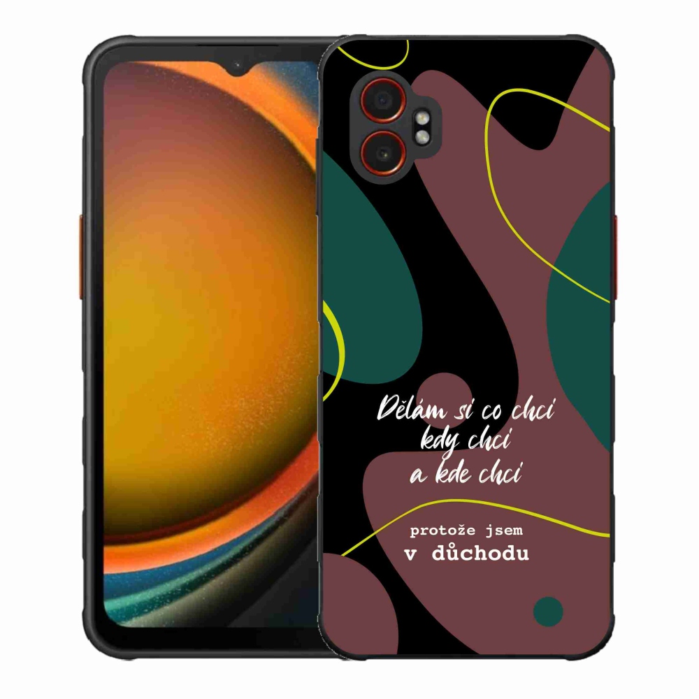 Gél borító mmCase Samsung Galaxy Xcover 7 Pro készülékhez - vicces szöveg 10 fekete háttér