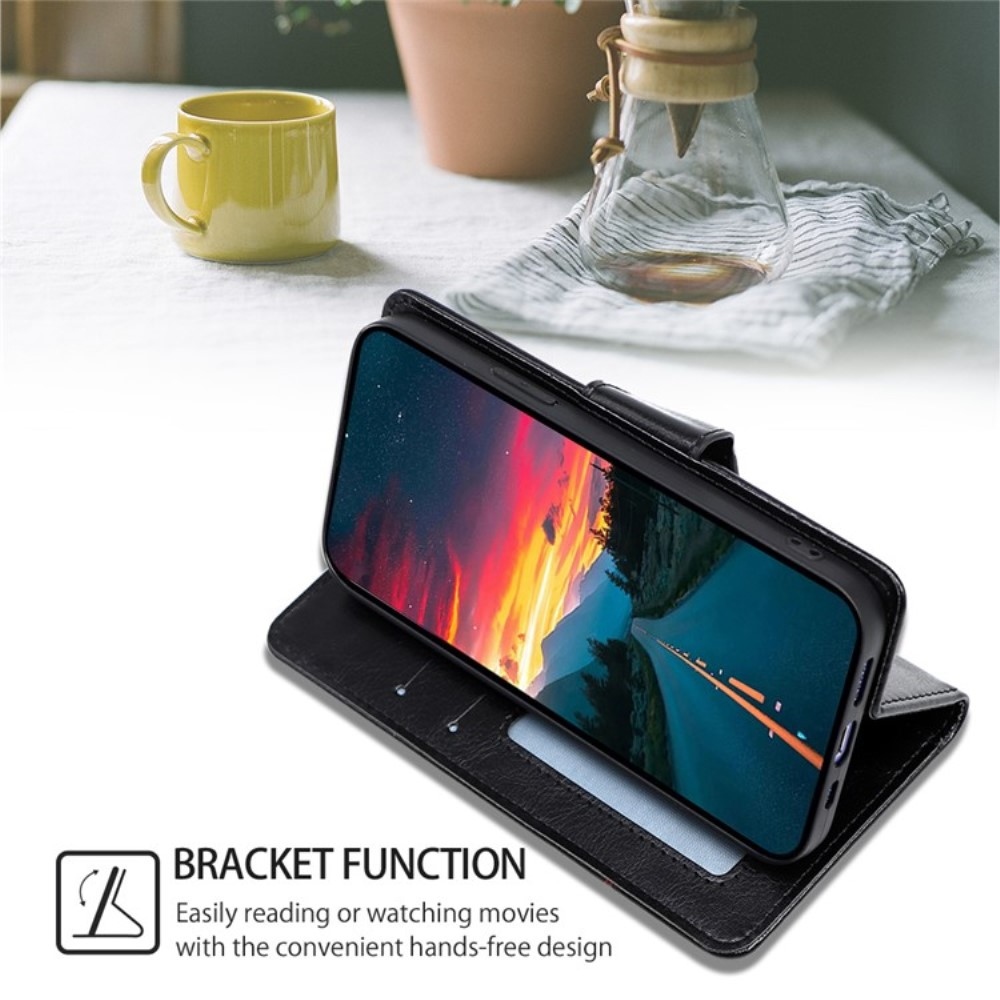 Könyvtáska Huawei Nova 12i tokhoz - fekete