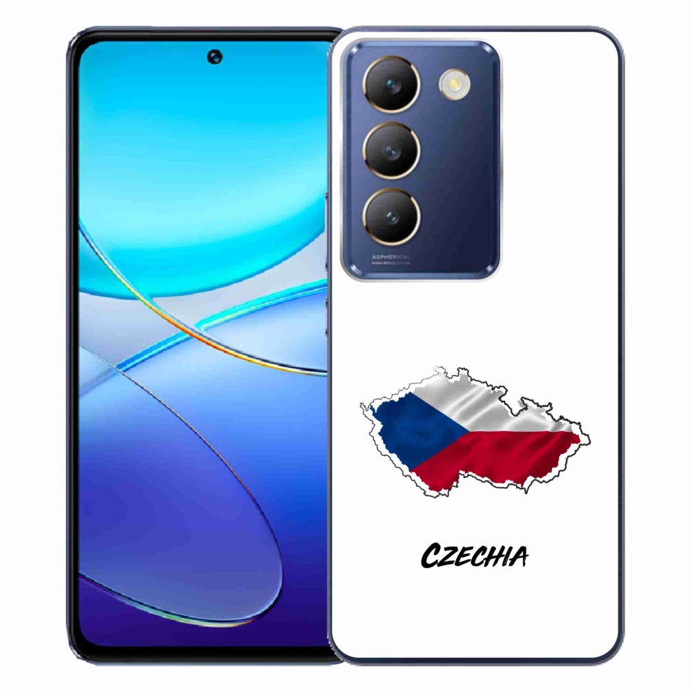 Gél borítás mmCase a Vivo V40 SE 4G/5G készülékhez - Csehország fehér háttér