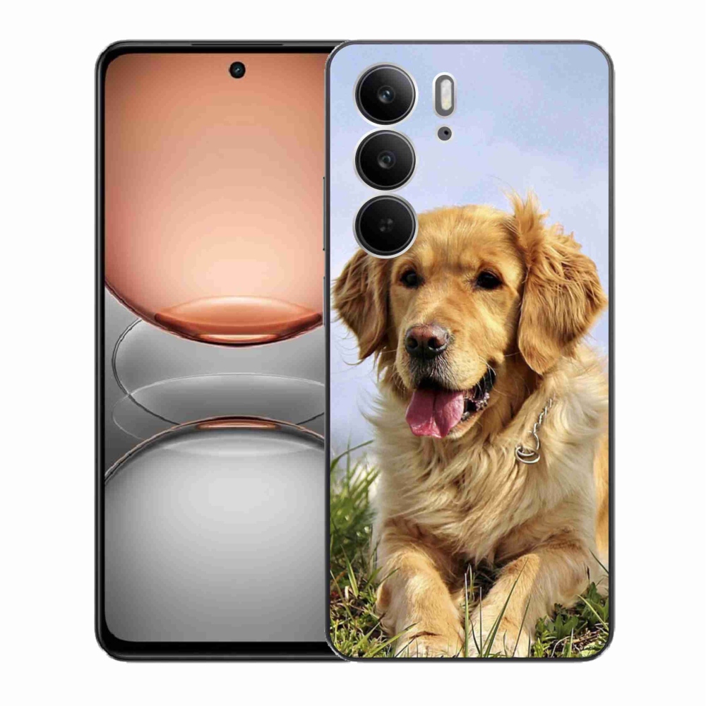 Gél borítás mmCase a Realme C75 készülékhez - arany retriever