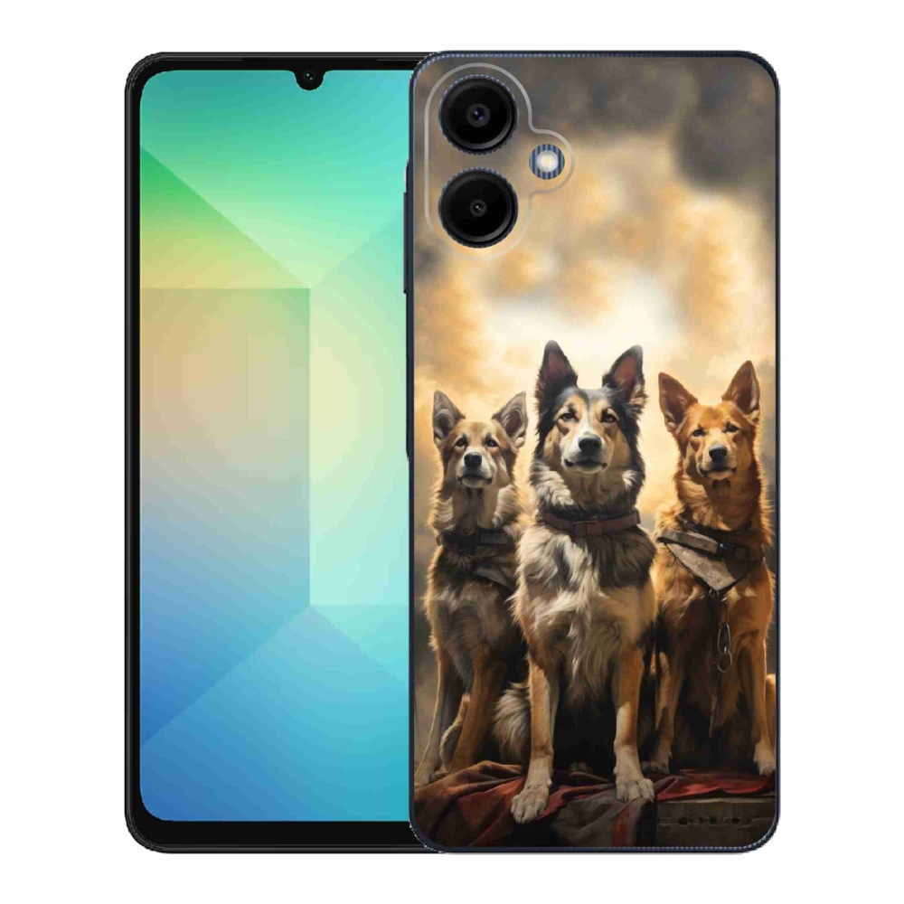Gél borítás mmCase Samsung Galaxy A06 4G - három kutya