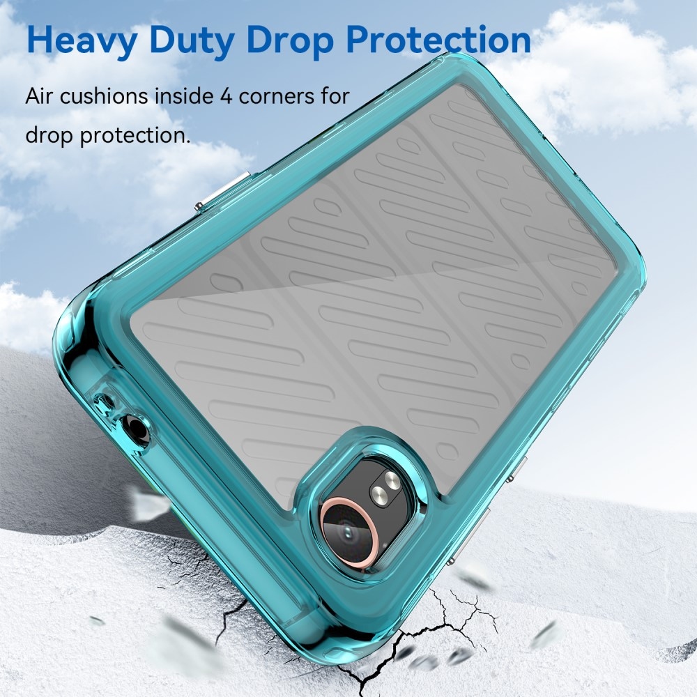 Gél tok fix hátlappal Samsung Galaxy Xcover 7 készülékhez - világoskék színű