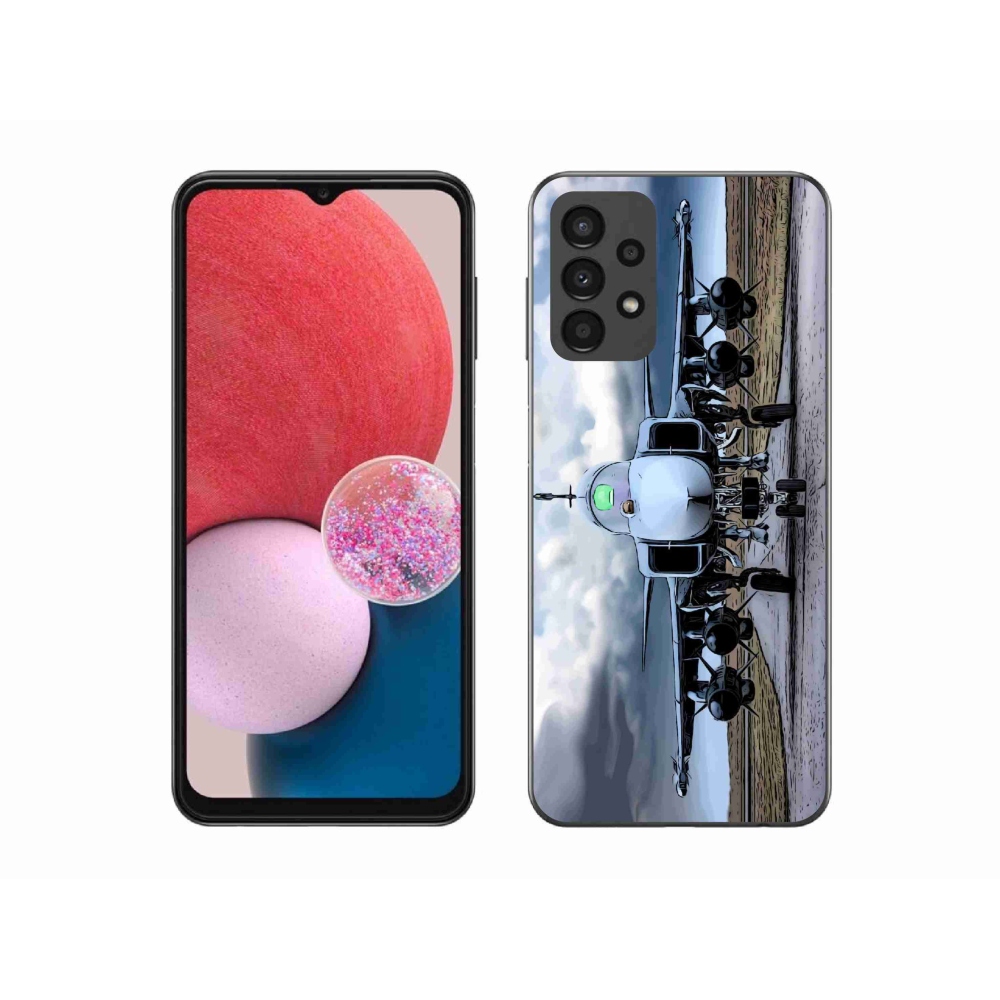 Gél borító mmCase Samsung Galaxy A13 4G - katonai repülőgépekhez