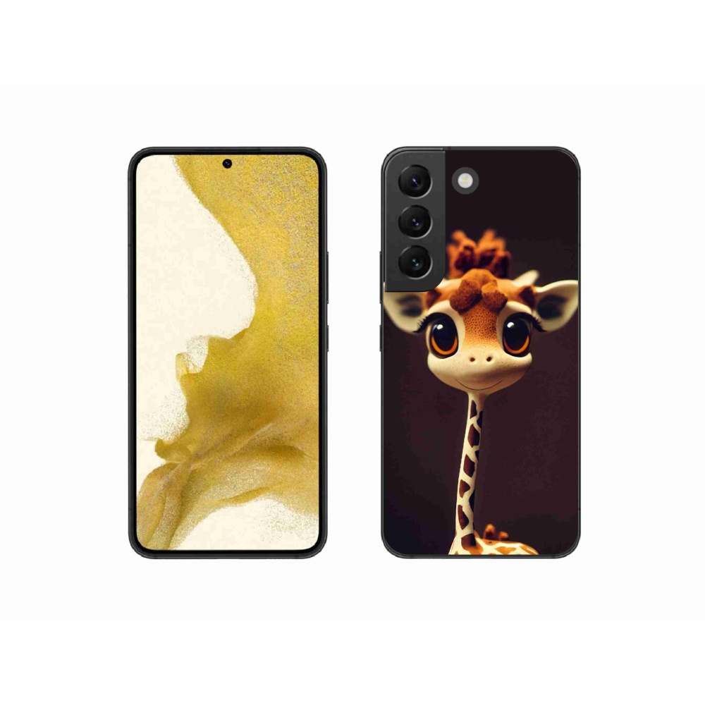 Zselés borítás mmCase Samsung Galaxy S22 5G - kis zsiráfhoz