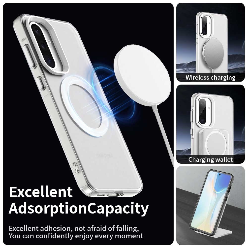 Candy zselés tok MagSafe Samsung Galaxy A36 5G/A56 5G - fehér