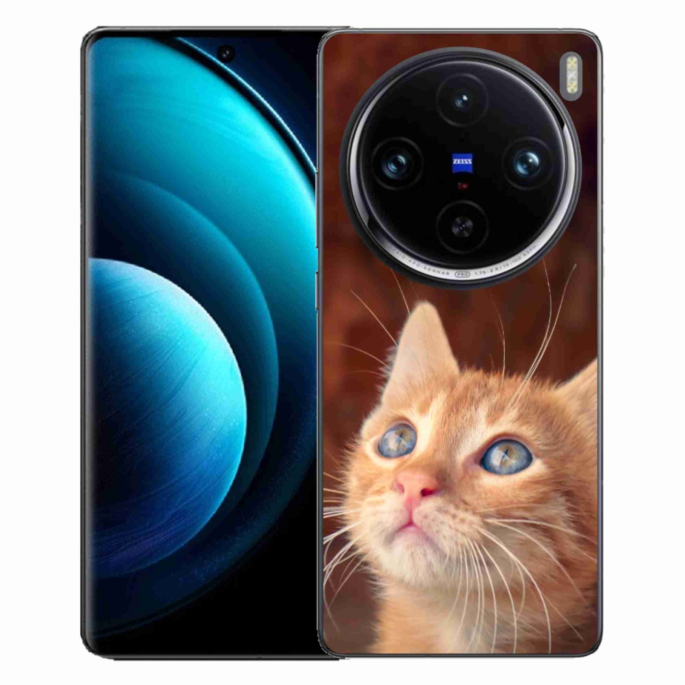 Zselés borítás mmCase a Vivo X100 Pro 5G készülékhez - pillangó és cica