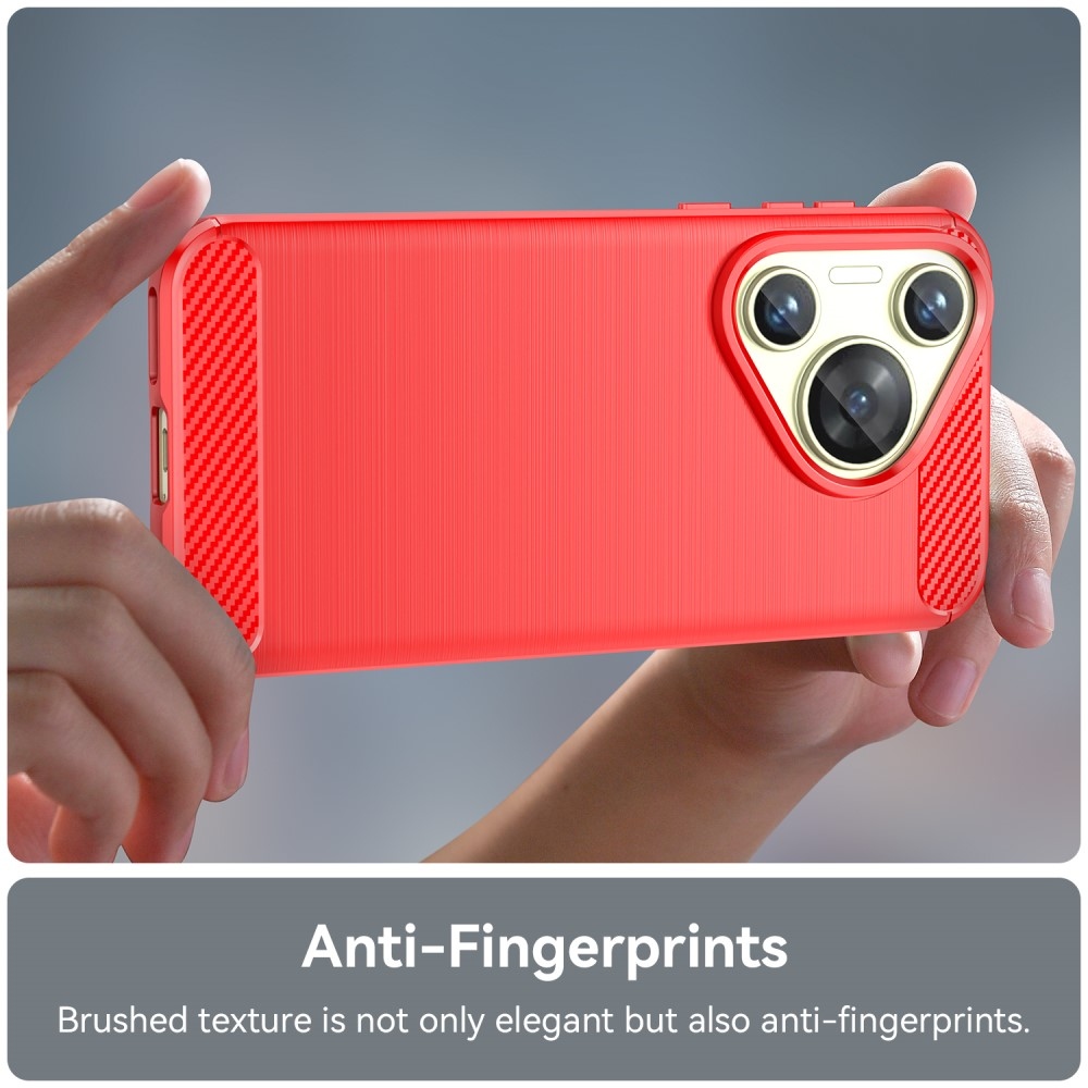 Szénálló zselés tok a Huawei Pura 70-hez - piros