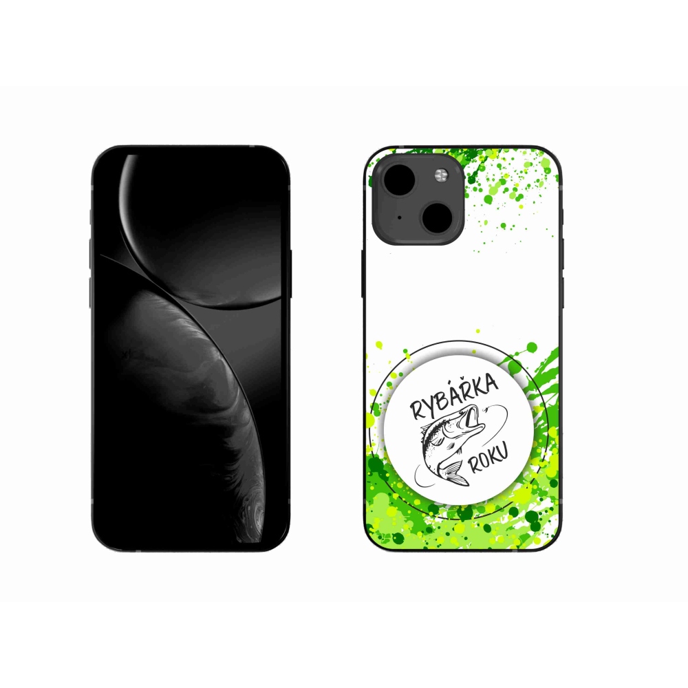 Gél borítás mmCase iPhone 13 6.1 készülékhez - Az év halászának fehér háttere