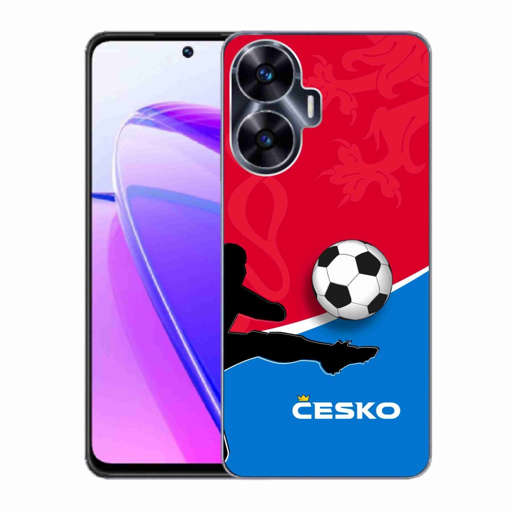 Gél borítás mmCase a Realme C55 készülékhez - futball Csehország 2