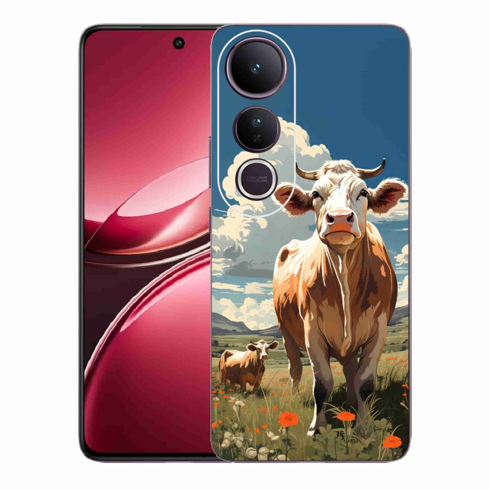 Gél borítás mmCase a Vivo V50 Lite 4G/5G készülékhez - tehenek a réten