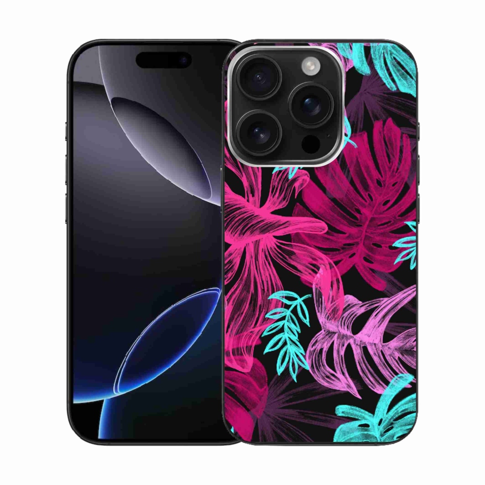 Zselés borítás mmCase iPhone 16 Pro készülékhez - virágok 1