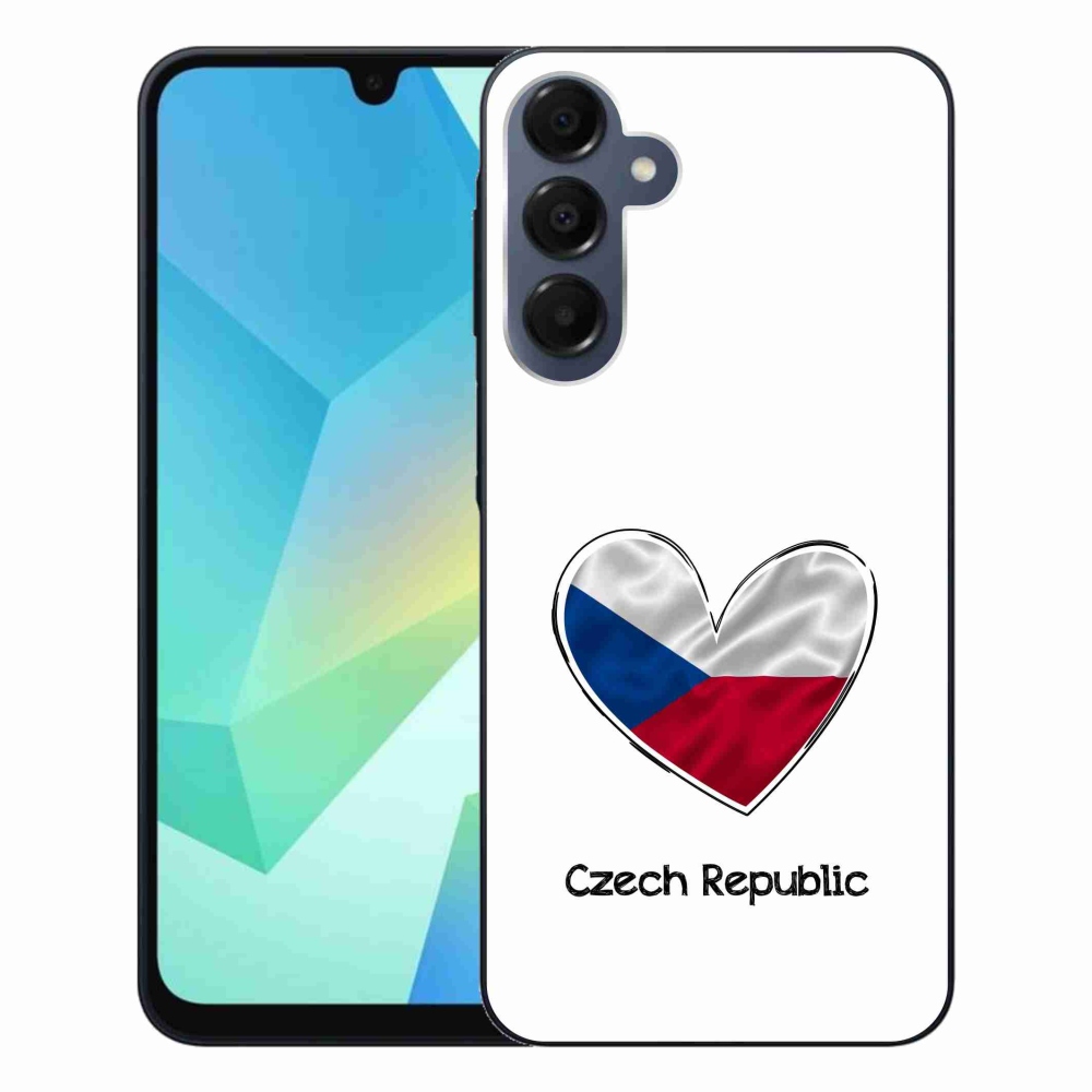 Gél borító mmCase Samsung Galaxy A16 4G/5G - zászló szív fehér háttérrel