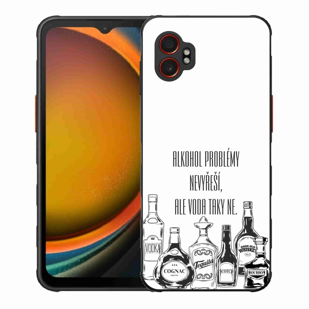 Gél borító mmCase Samsung Galaxy Xcover 7 Pro - vicces szöveg fehér háttérrel