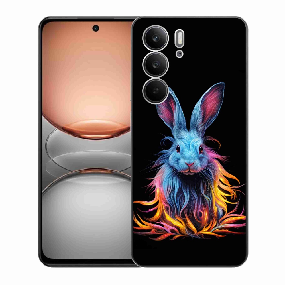 Zselés borító mmCase a Realme C75 készülékhez - absztrakt nyúl