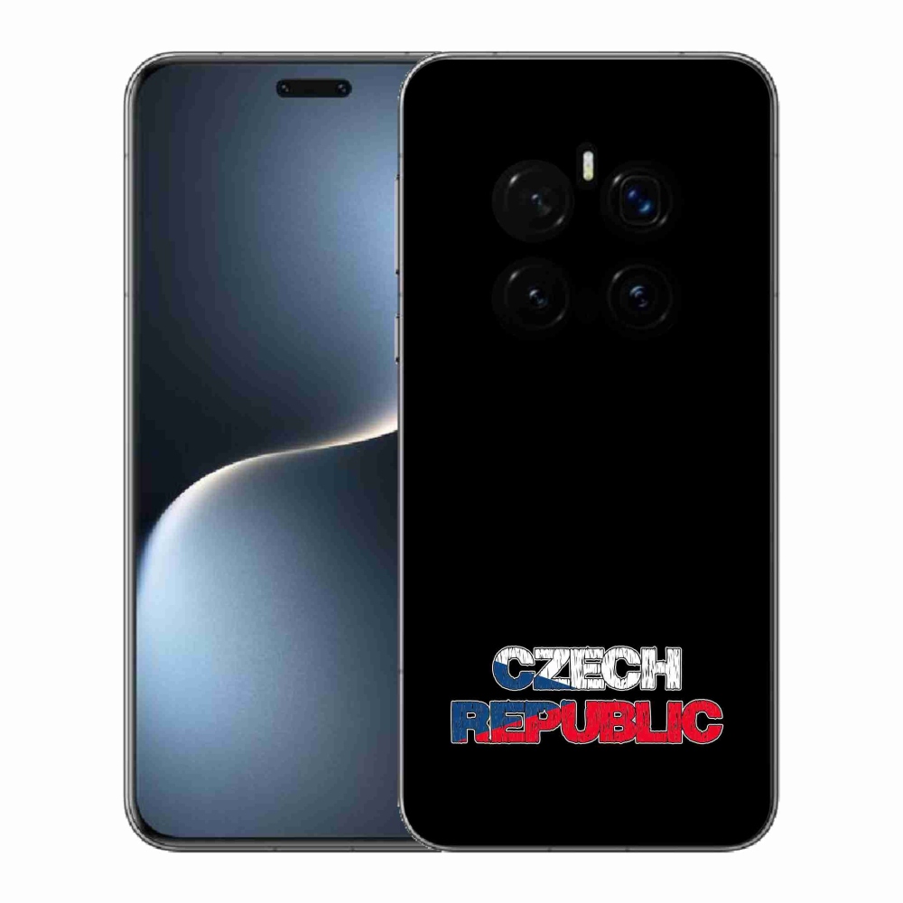 Zselés borítás mmCase a Honor Magic 7 Pro 5G készülékhez - Csehország fekete háttér