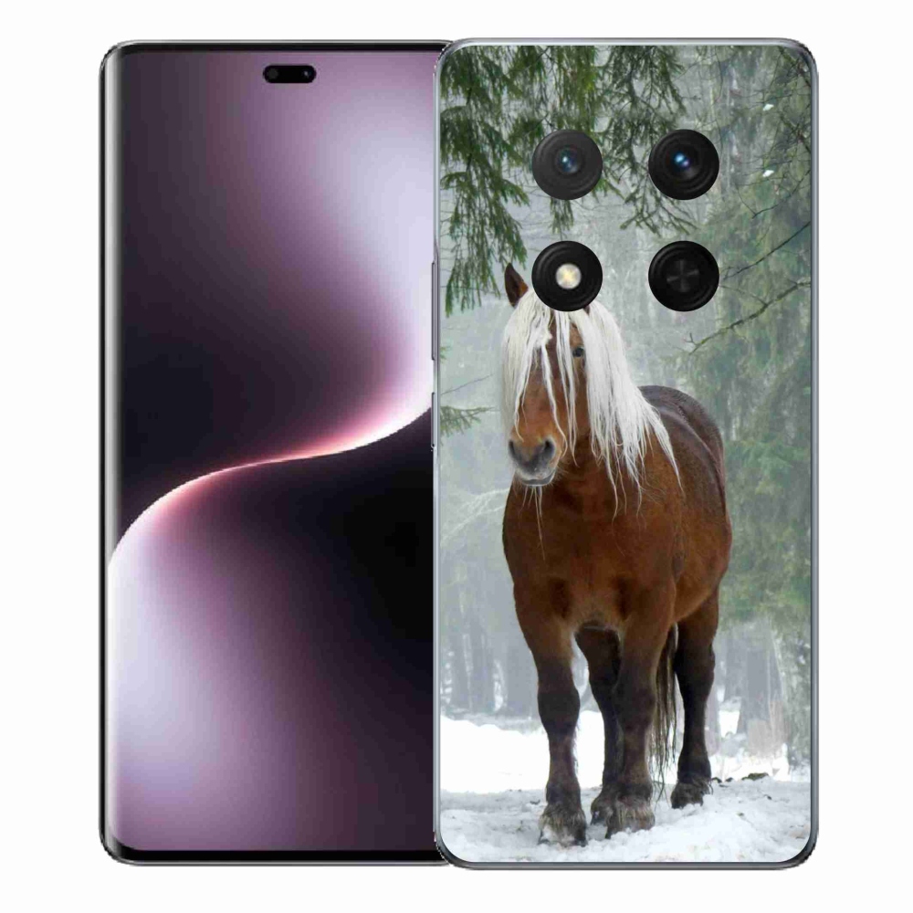 Zselés borítás mmCase a Honor Magic 7 Lite 5G számára - ló az erdőben
