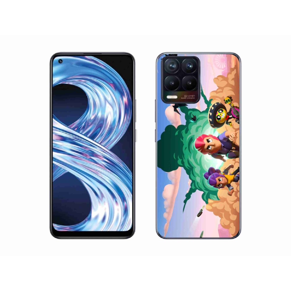 Gél borítás mmCase a Realme 8 4G-n - verekedős csillagok