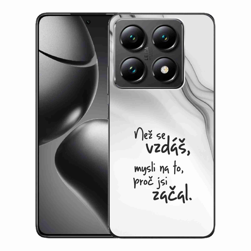 Gél borítás mmCase a Xiaomi 14T Pro számára - idézem 2 fehér háttér
