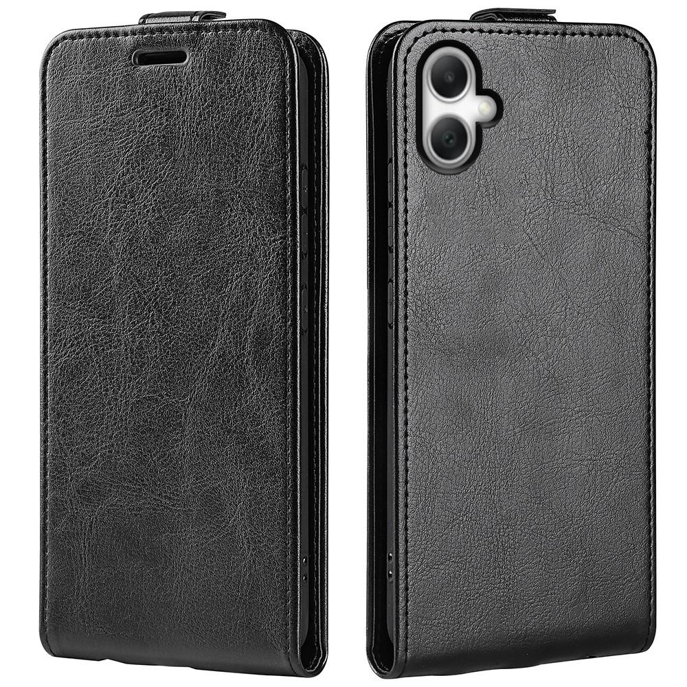 Függőleges flip tok Samsung Galaxy A07 4G készülékhez - fekete