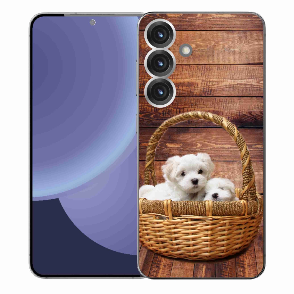 Gél borítás mmCase Samsung Galaxy S25+ készülékhez - kölyökkutyák