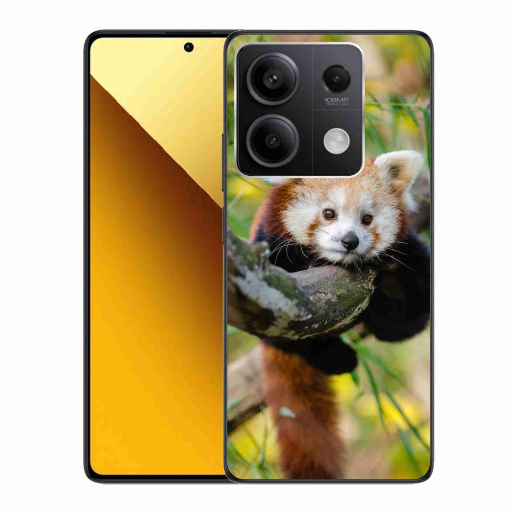 Gél borítás mmCase a Xiaomi Redmi Note 13 5G-hez - panda piros