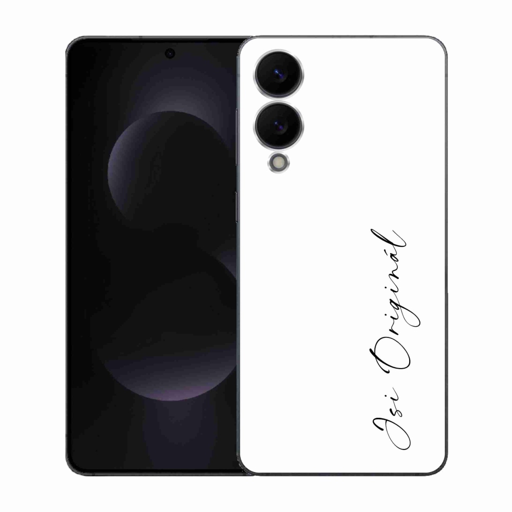 Gél borító mmCase Samsung Galaxy S25 Edge - te vagy az eredeti fehér háttér