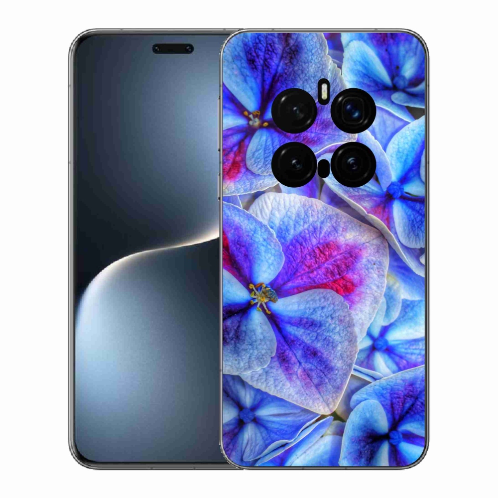 Gél védőhuzat mmCase a Honor Magic 7 Pro 5G készülékhez - kék virágok 1