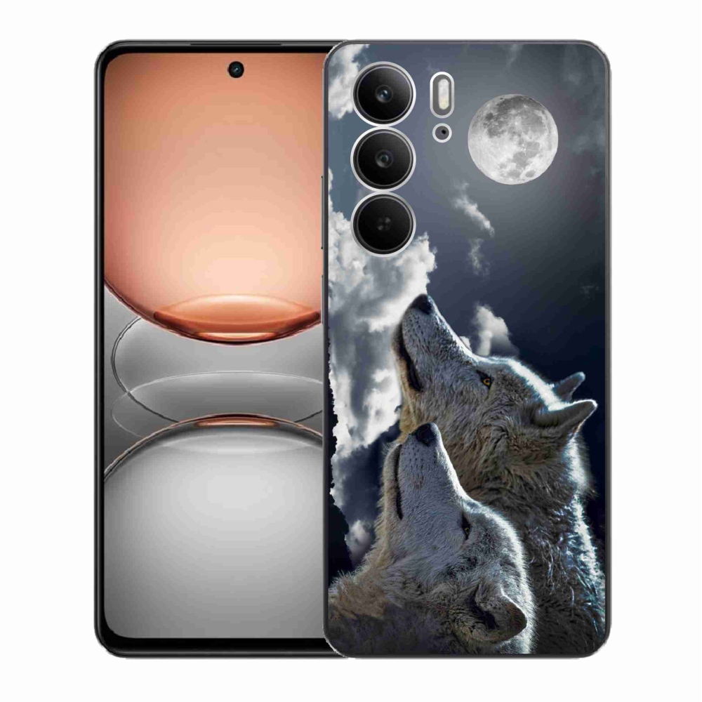 Gél borítás mmCase a Realme C75 készülékhez - farkasok