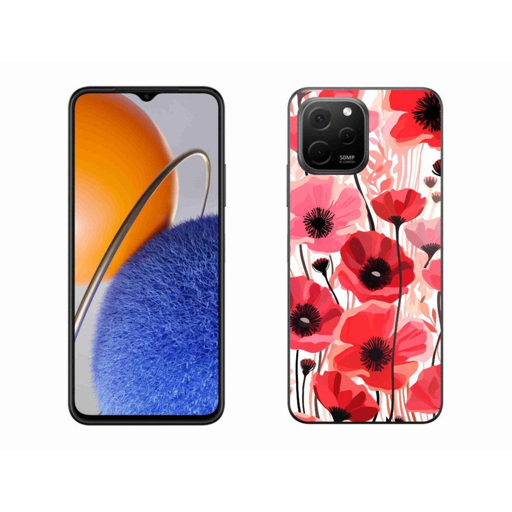Gél borítás mmCase a Huawei Nova Y61 készülékhez - mákos 1