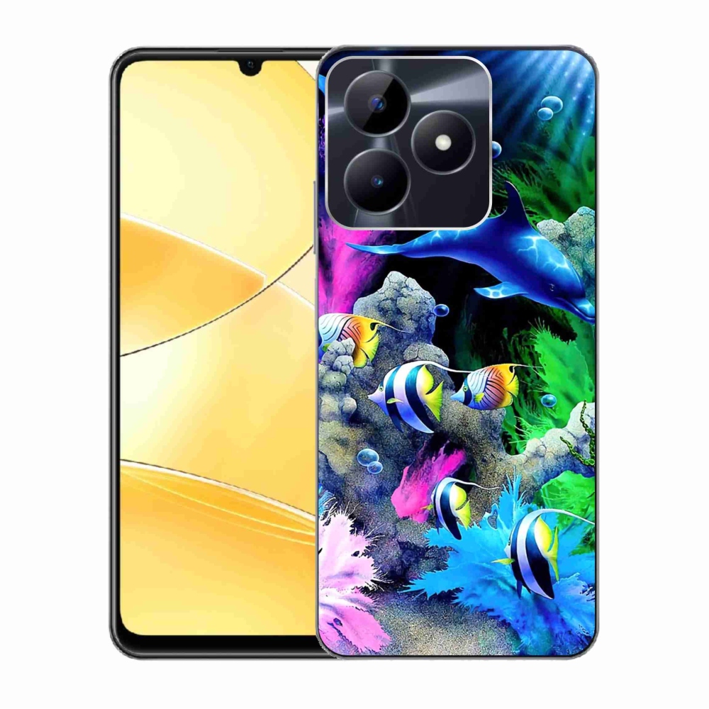 Gél tok mmCase a Realme C51/C53 készülékhez - tengeri világ