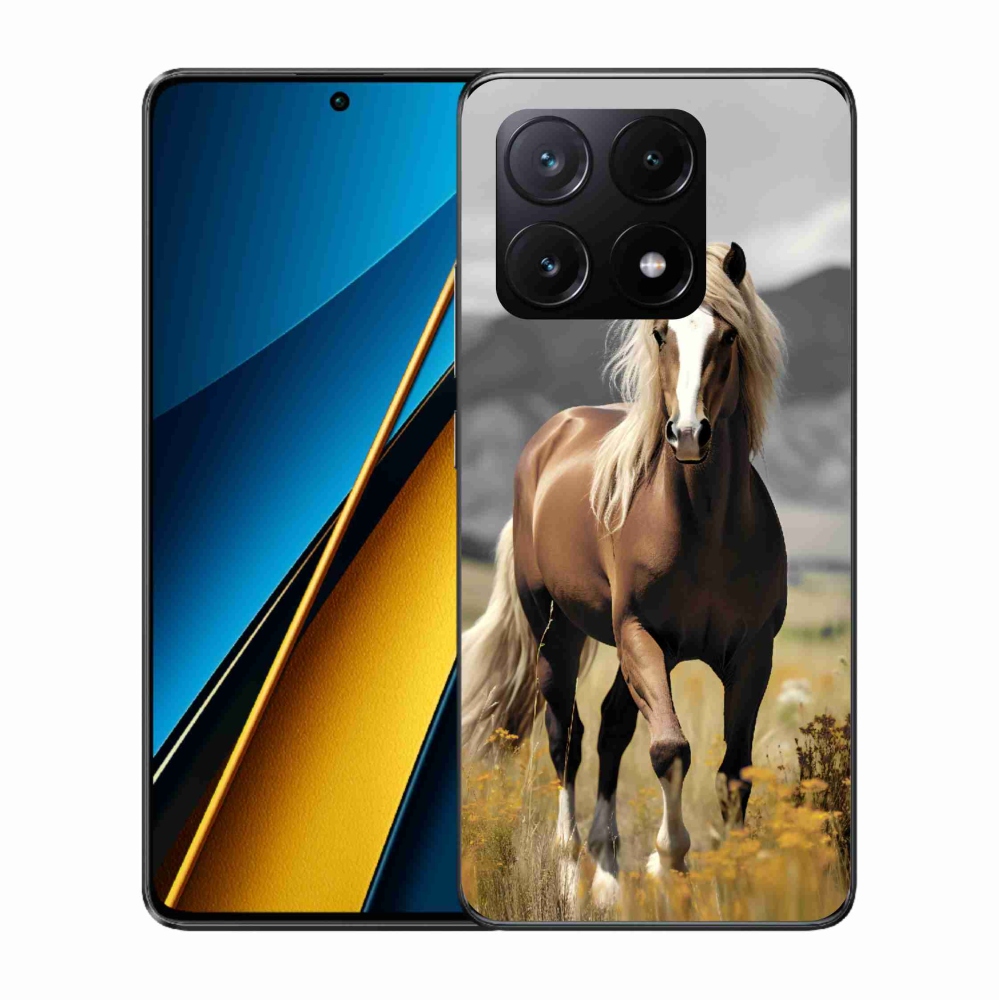 Zselés borítás mmCase a Xiaomi Poco X6 Pro 5G - barna lóhoz 1