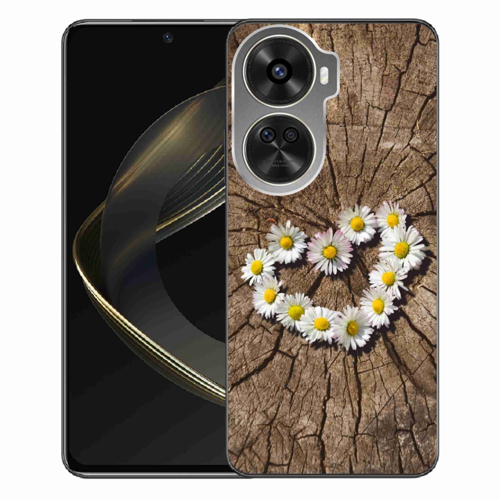 Gél borítás mmCase a Huawei Nova 12 SE-hez - százszorszépek szíve