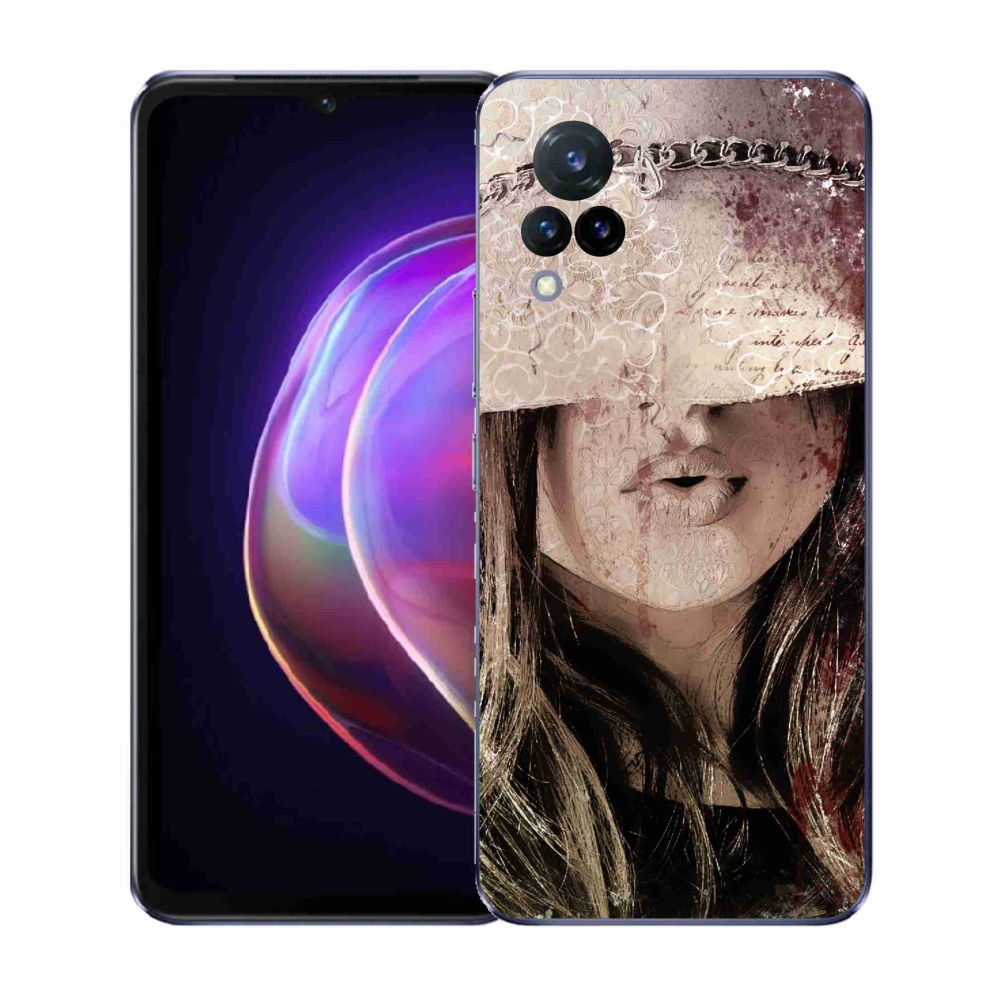 Gél borítás mmCase a Vivo V21 4G/5G-n - lány