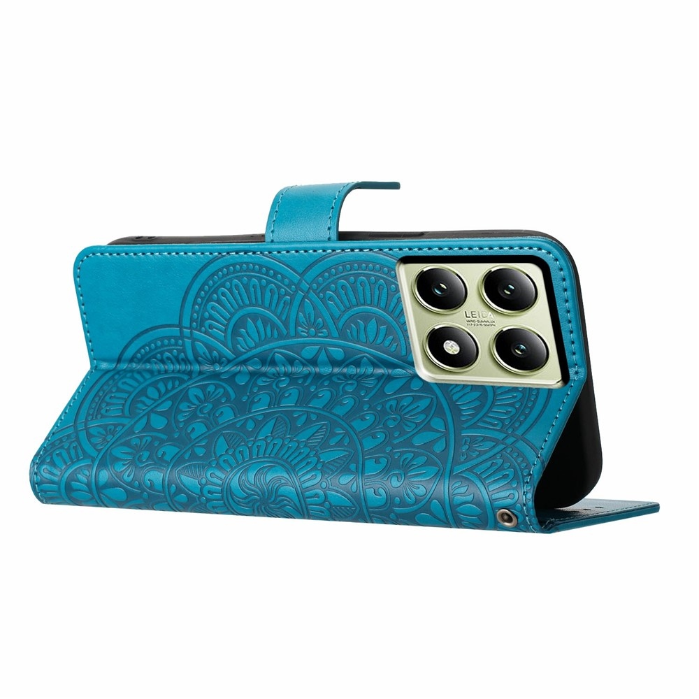 Mandala könyv tok a Xiaomi 15T Pro-hoz - kék
