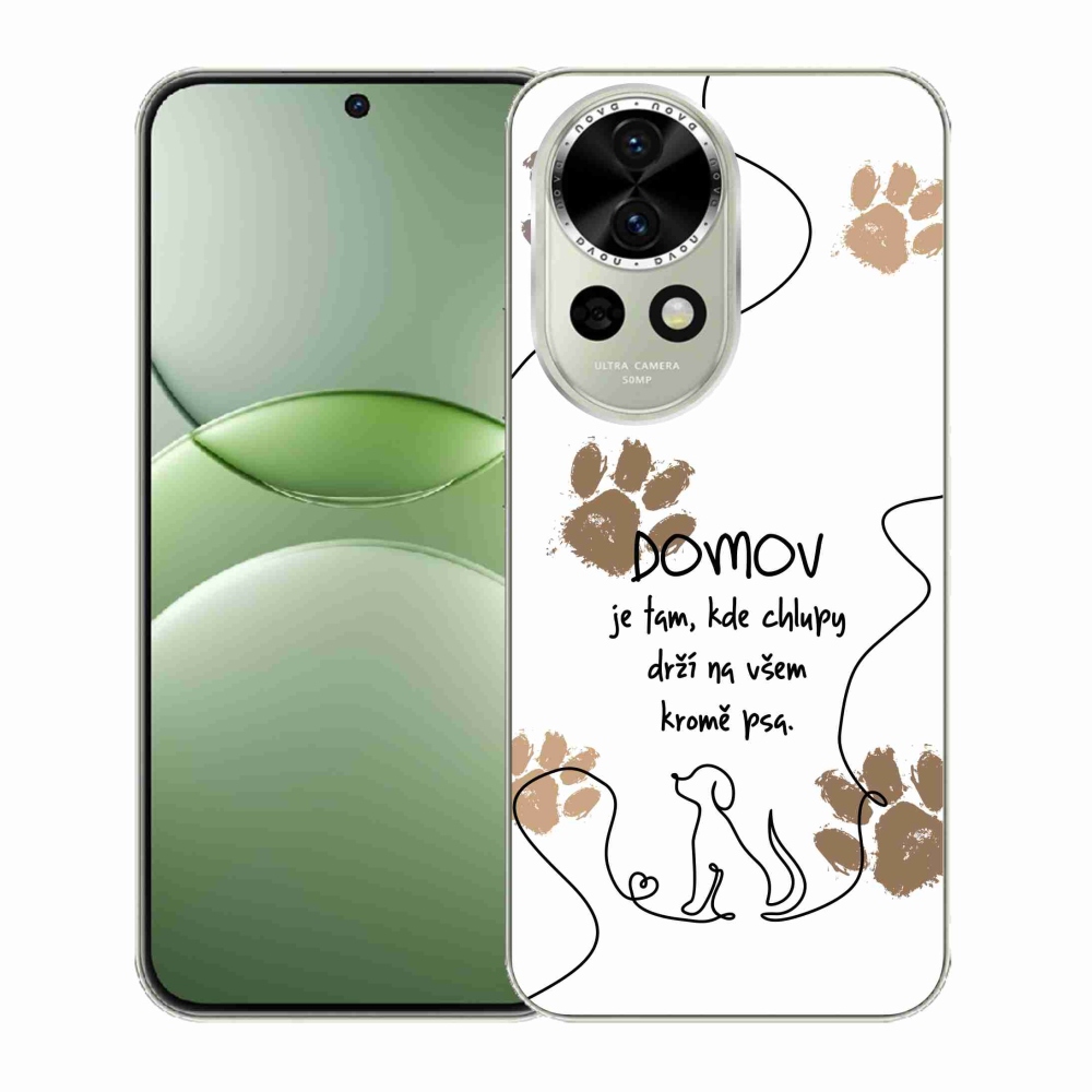 Gél borító mmCase a Huawei Nova 13 5G készülékhez - kutya motívum fehér háttérrel