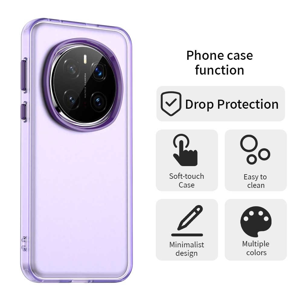 Candy matt zselés tok Honor Magic 7 Pro 5G - lila