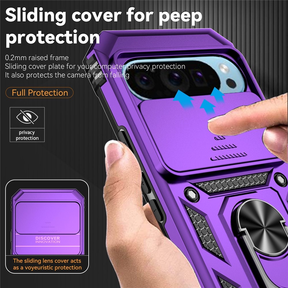 Csúszásálló borítás a Google Pixel 10 Pro/Pixel 10/9 Pro/9 készülékhez - lila