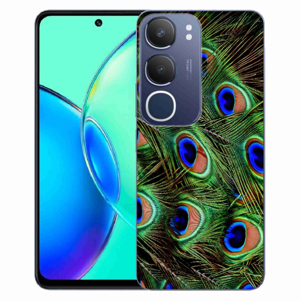 Gél védőburkolat mmCase a Vivo Y19s készülékhez - pávatoll