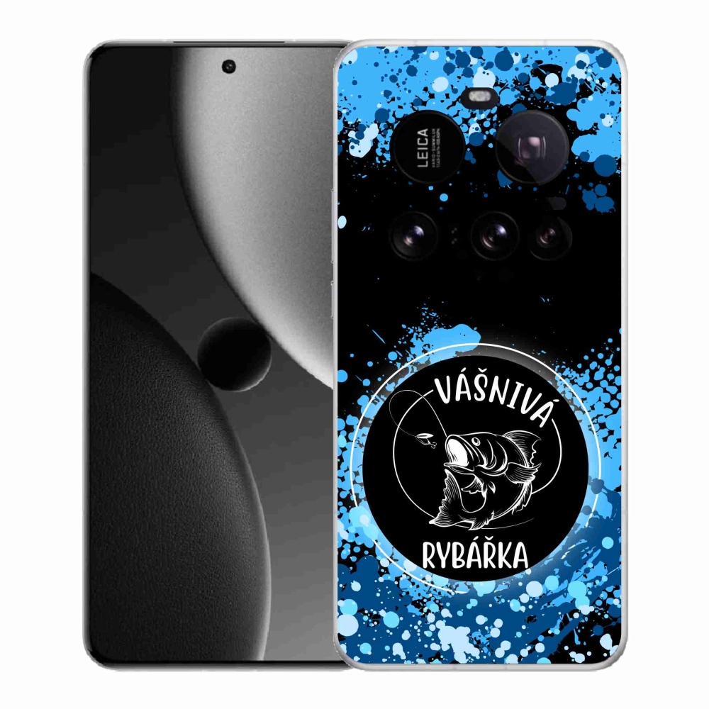 Gél borító mmCase a Xiaomi 15 Ultra - szenvedélyes halásznő fekete háttérrel