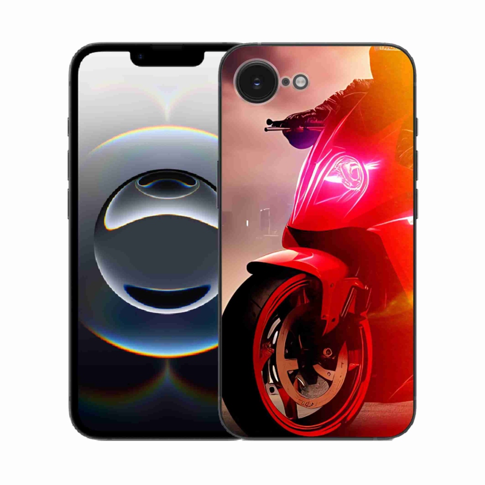 Zselés borítás mmCase iPhone 16e készülékhez - motorbicikli